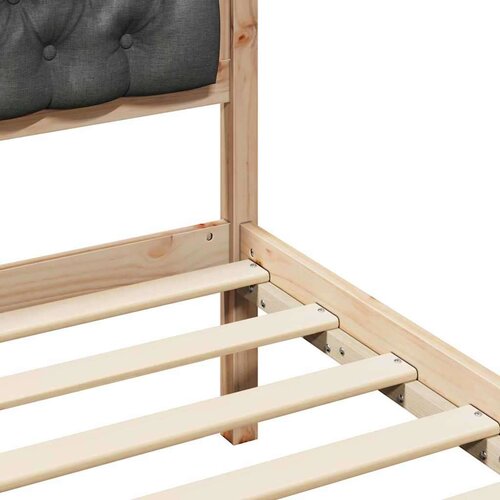 Okvir za krevet Tamno siva 100 x 200 cm tkanina Slike