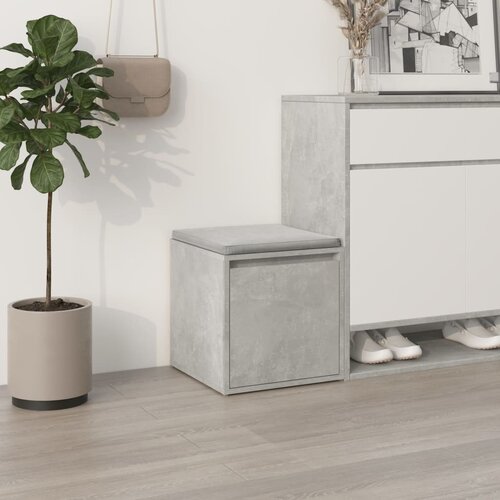 The Living Store Predalnik betonsko siv 40,5x40x40 cm inženirski les - Predalnik, (21750187) Cene