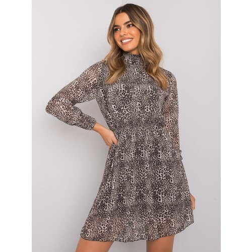 RUE PARIS Dress-WN-SK-18951-1.40X-black-beige Cene
