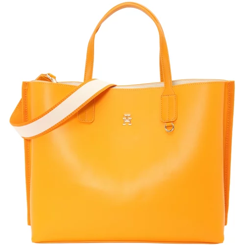 Tommy Hilfiger Nakupovalna torba 'Iconic' neonsko oranžna