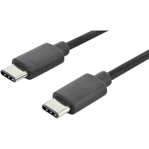 Digitus USB kabel USB 2.0 USB-C&amp;reg; utikač, USB-C&amp;reg; utikač 1.80 m crna okrugli, utikač primjenjiv s obje strane, dvostruko za&amp;scaron;tićen AK-300138-018-S Slike