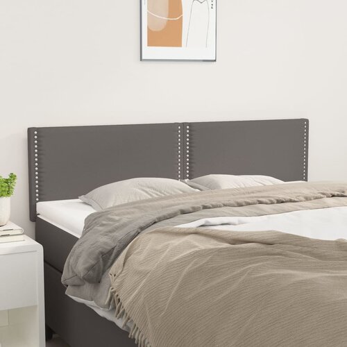 vidaXL Uzglavlja 2 kom siva 72 x 5 x 78/88 cm od umjetne kože Cijene