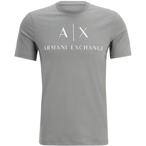 Armani_Exchange Majica '8NZTCJ' siva / bijela