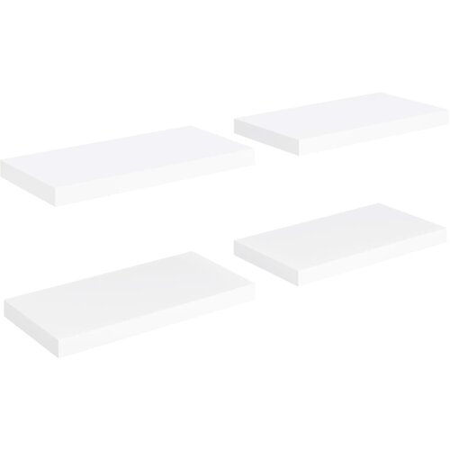 Maison Chic 4 kosi Stenske Police - Viseče police bele 50x23x3,8 cm MDF, (21793410) Slike