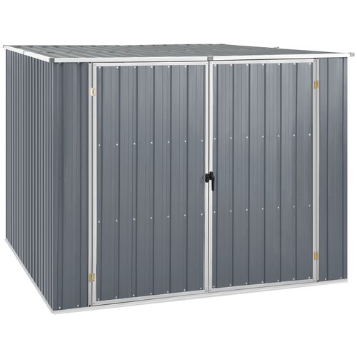 VidaXL Vrtna lopa siva 195x198x159 cm pocinkano jeklo Slike