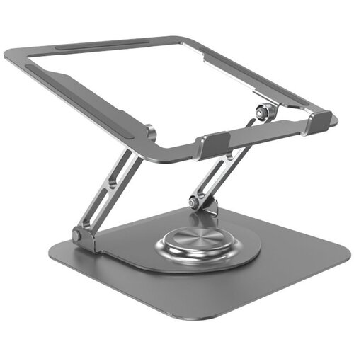 INF 360&amp;deg; vrtljivo stojalo za prenosni računalnik - zložljivo držalo za prenosni računalnik iz aluminijeve zlitine grey, (21537146) Slike