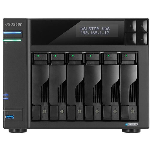 Asustor 6 Bay NAS, Quad-Core 2.0GHz, Dual 2.5GbE Ports, 8GB RAM DDR4, 4x M.2 SSD Slots, 1 x PCIe Gen3 x4 slot, 2x USB, HDMI, Cijene