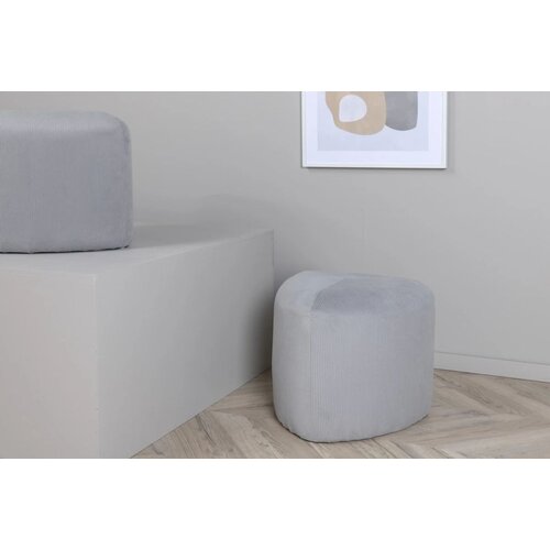 Venture Home trokutasti puf Peg (art. 15570-995) ⌀46 &amp;times; 41 cm, siva Slike