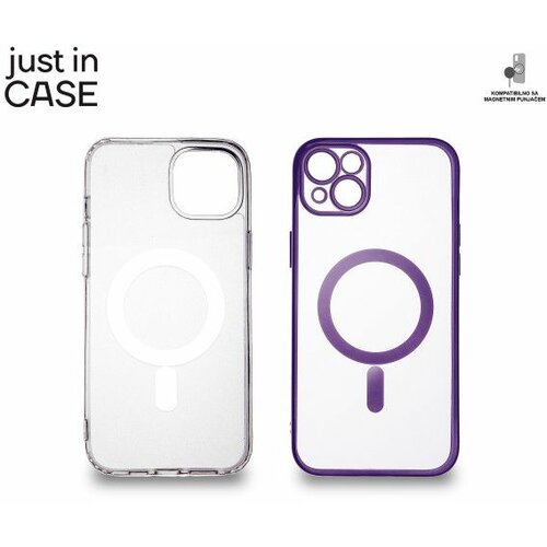 Just In Case 2u1 Extra case MAG MIX paket LjUBIČASTI za iPhone 14 Plus Slike