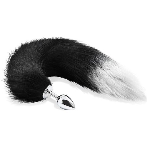 INTOYOU Analni čep z lisičjim repom Black and White Faux Tall (R900310) Cene