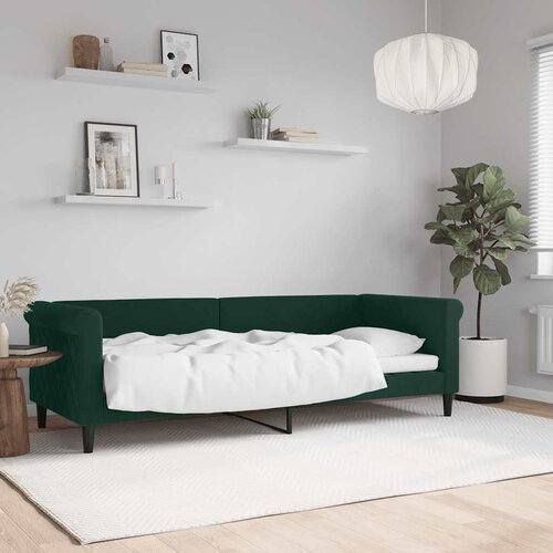  Dnevni krevet tamnozeleni 80 x 200 cm baršunasti Cene