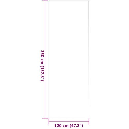  Otirač Rectangular Crni 120x350 cm Slike