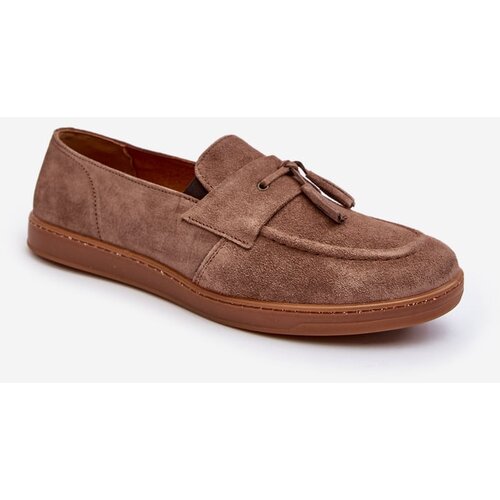 Zazoo Men's Suede Loafers Shoes Cene