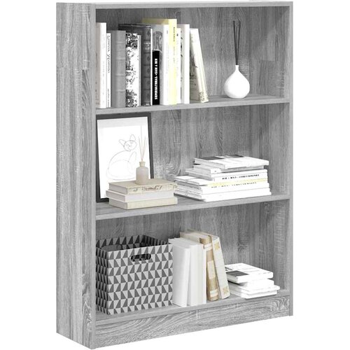  Regal za knjige boja hrasta 80x24x109 cm konstruirano drvo Slike