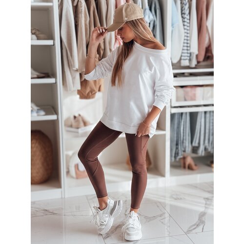 DStreet Legginsy damskie z wysokim stanem FLEXION bordowe Cene