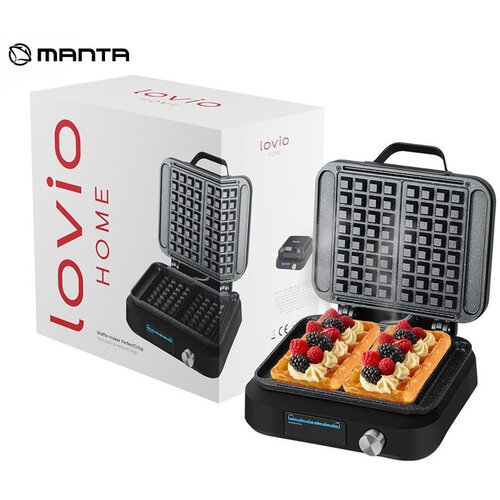 Manta Aparat za vaflje LOVIO LVWF002BK PerfectCrisp, 1500W, črn (Premium Black), (5000311351) Cene