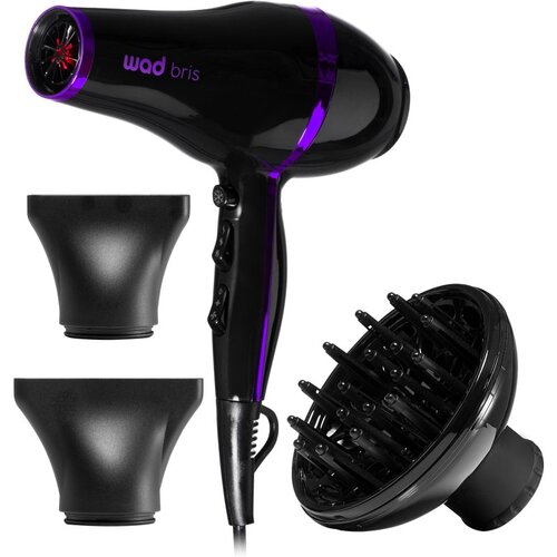 Wad Bris Hair Dryer sušilec za lase Black/Purple 1 kos Cene