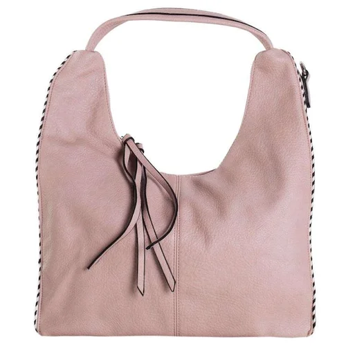 Fashionhunters Light pink shoulder bag with an adjustable strap