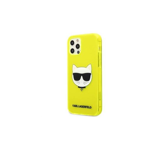 Karl Lagerfeld originalen ovitek KLHCP12MCHTRY za iphone 12 / 12 pro rumena silikonska za&amp;scaron;čita - choupetts head Slike