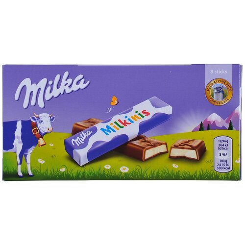 Milka mlečna čokoladica milkinis 87.5g Slike