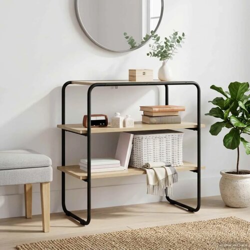  Konzolna stolica Hrast sonoma 80 x 41 x 75 cm Konstruirano drvo - Hrast sonoma 80 x 41 x 75 cm Slike
