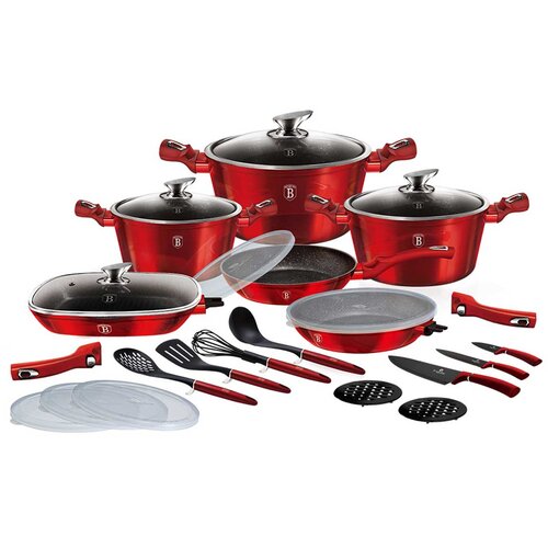 Berlinger Haus BH-7184 set lončkov 24 element. bordo, (21400706) Cene