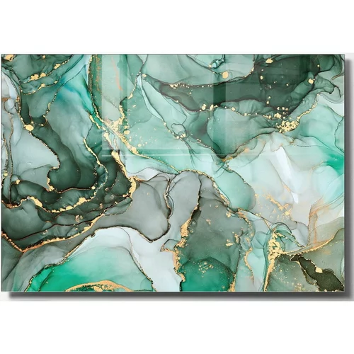 Wallity Steklena slika 70x50 cm Turquoise – Wallity