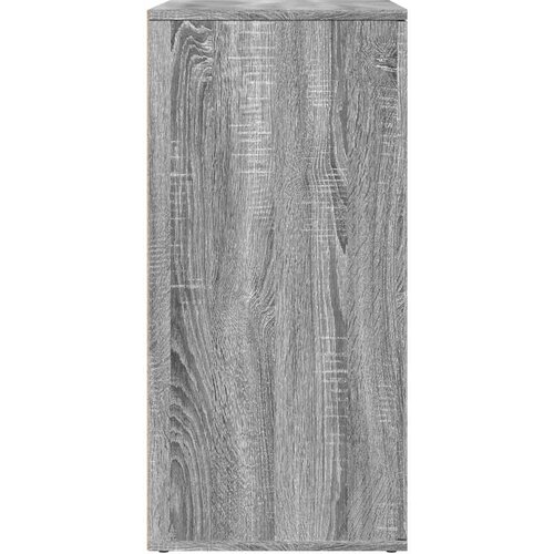  Komoda 2 kom boja hrasta sonome 79x38x80 cm konstruiranog drva Siva Slike