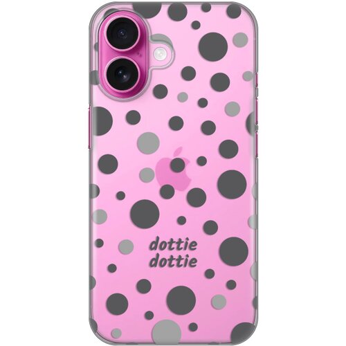  torbica silikonska print skin za iphone 16 6.3 dottie dottie gray Cene
