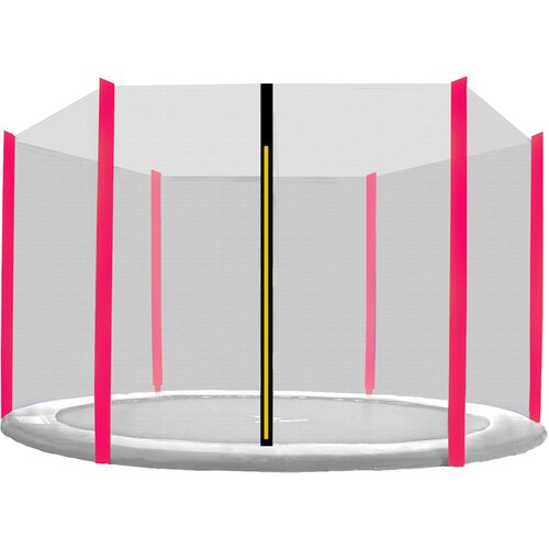 Aga Za&amp;scaron;titna mreža za trampolin ukupnog promjera 305 cm na 6 &amp;scaron;ipki AGA MR1510OUT-6Pink - crna mreža/roza Slike