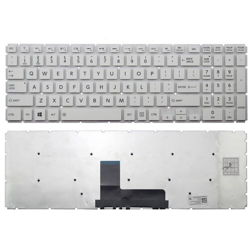 Xrt Europower tastatura za laptop toshiba satellite L50-B, L50D-B L50-C bela - veliki enter Slike