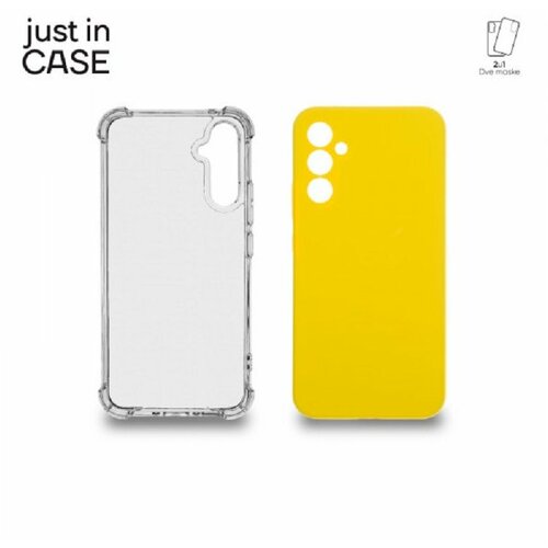 Just In Case 2u1 Extra case mix paket maski za telefon žuti za A34 5G Slike