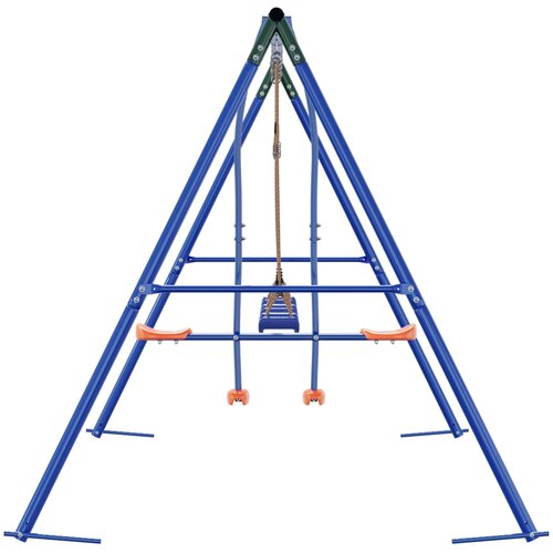 Set vanjskih ljuljački &amp;Scaron;areni 330 x 185 x 185 cm Čelik i PE Slike