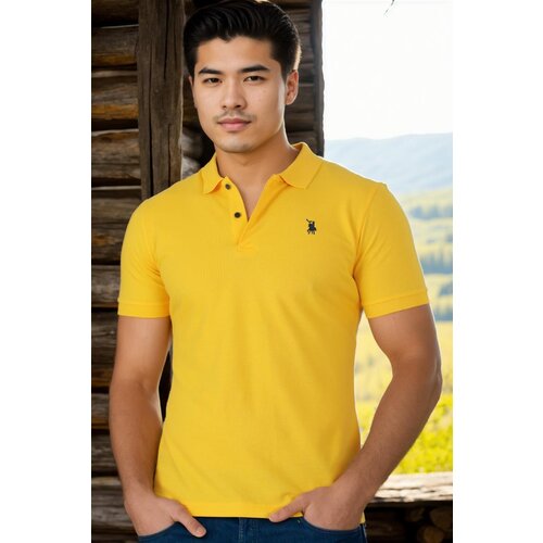 Dewberry T8561 MEN&amp;#039;S TSHIRT-LIGHT YELLOW Slike