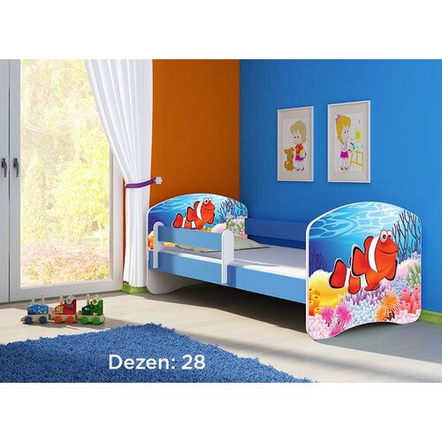 ACMA dečiji krevet ii 160x80 + dušek 6 cm BLUE28 Slike
