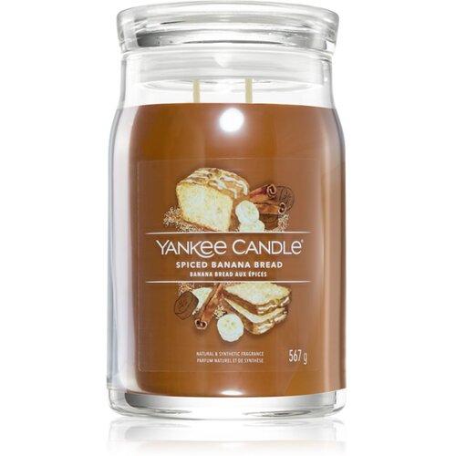 Yankee Candle Spiced Banana Bread mirisna svijeća Signature 567 g Slike