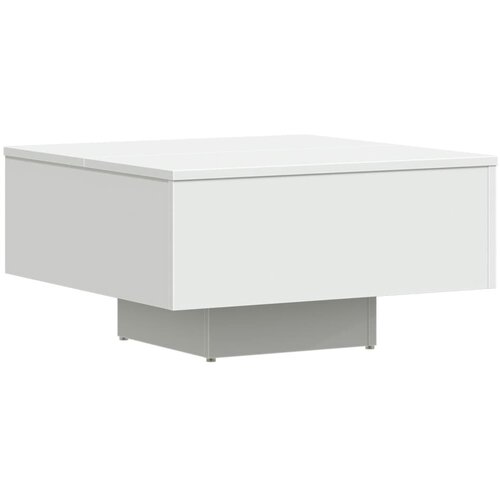 Maison Chic kavna mizica - Nizka mizica bela 60x60x31,5 cm iverna plo&amp;scaron;ča, (21755080) Slike