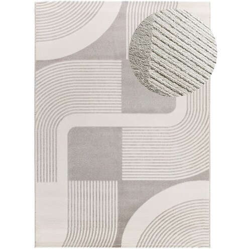 Universal Svijetlo sivi/boje slonovače tepih 133x190 cm Flora &amp;ndash; Slike