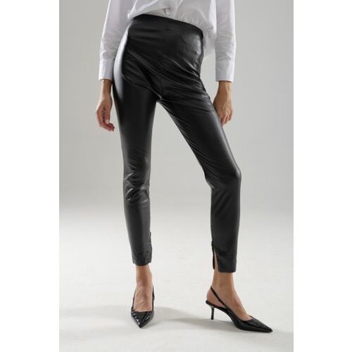 Legendww ženske crne pantalone od veštačke kože 2361-9074-06 Cene