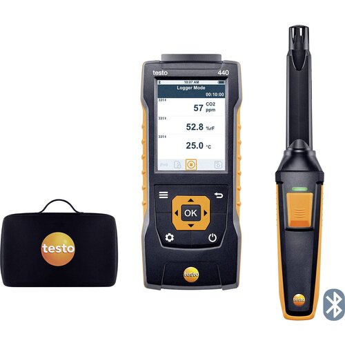 testo Mjerač ugljičnog dioksida 440 set CO2 0 - 10000 ppm 0563 4405 Cijene