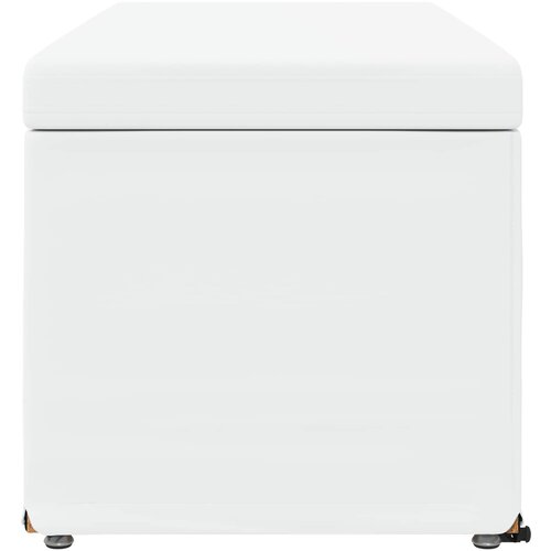  Stolica Bijelo 101 x 41 x 40 cm Umjetna Koža i Fino Radeći Drvo Slike