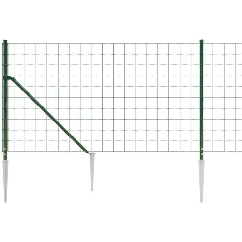  Ograda od žičane mreže sa &amp;scaron;iljastim držačima zelena 0 8 x 10 m Slike