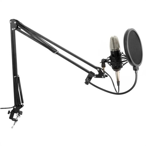Vonyx studio set, velikomembranski mikrofon vkljucno z ramenom, pajkom,protivetrno za&amp;scaron;cito, kablom, (20497721) Slike