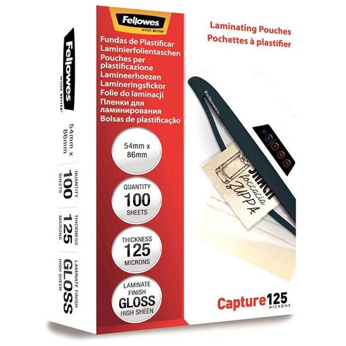 Fellowes folija za plastifikaciju 5306302 - 54x86mm 125 mic Slike