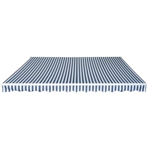 Maison Chic Ročno zložljiva tenda - Senčniki 450 cm modra/bela, (22042245) Cene