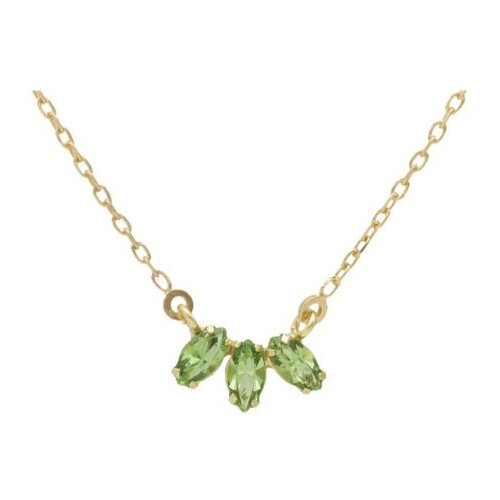 Victoria Cruz las estaciones peridot gold ogrlica sa swarovski kristalima ( a4189-14dg ) Slike