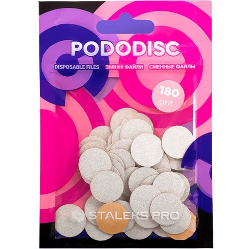 Brusni papir za pedikuru Staleks Podo Disk S – 15 mm White 180 grit – 50 kom Cijene