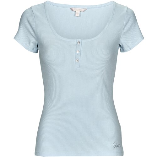Guess SS KARLEE JEWEL BTN HENLEY Blue Slike