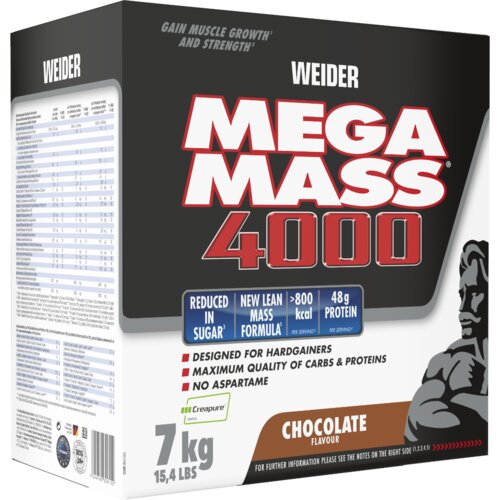 Weider gejner giant mega mass 4000 7000 g čokolada Cene