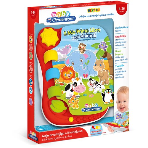 Clementoni Baby Interaktivna knjiga sa životinjama (SRB) Cijene